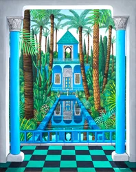 Marjorelle Reflections, 1998 (akryl)